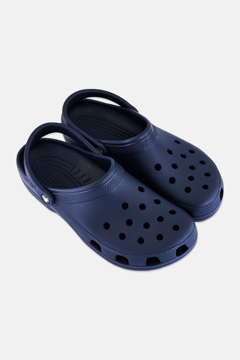 crocs Men Slingback Roomy Fit Classic Clogs, Navy - Image 2